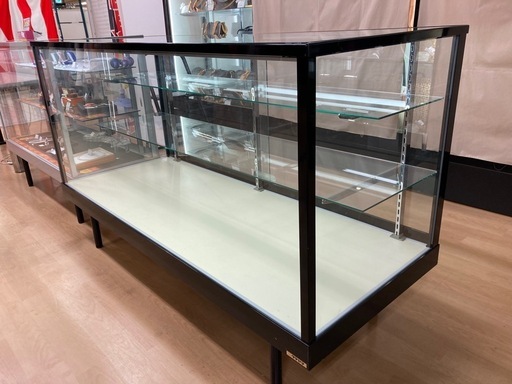 タテヤマ製 ガラスショーケース 3段 幅120cm ディスプレイ 店舗什器 業務用
