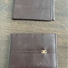 GENUINE（ジェニュイン）レザー本革二つ折財布とパスケース