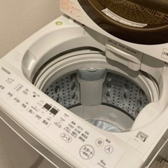 売約済み【12/27〜12/29まで】【美品】TOSHIBA全自動洗濯機、AW-6D6(T)、ZABOON、2018年製の画像
