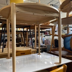 4/5🌸値下げしました⭐️美品⭐️IDEE 5点ダイニングセット NOVA DINNING TABLE ROUND 900 チェア KAWAJUN No.1742 KEの画像
