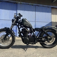 決まりました。SR400 ボバーカスタム　ラット塗装　車検ありの画像