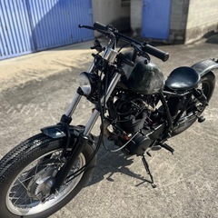 決まりました。SR400 ボバーカスタム　ラット塗装　車検ありの画像