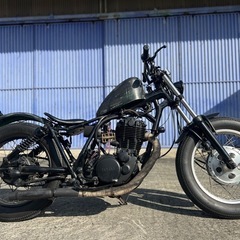 決まりました。SR400 ボバーカスタム　ラット塗装　車検ありの画像
