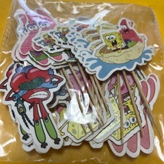 未開封　スポンジボブ　ピック飾り