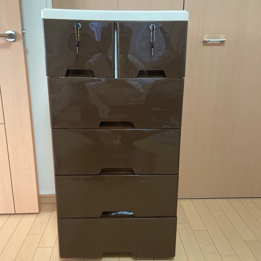 鍵付きカラーボックス