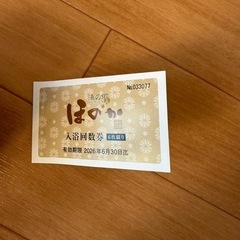 湯の郷ほのか回数券2枚