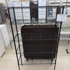 ★ジモティ割あり★  メタルラック 黒 H150.5×D28×W...