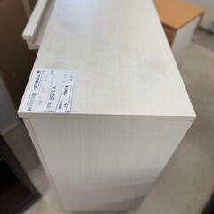 ★ジモティ割あり★  レンジ台 白 H93.5×D41.5×W89.5 クリーニング済み TJ10385の画像