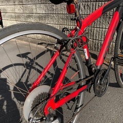 クロスバイク/中古/赤