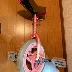 一輪車　12インチ　ピンク　ブリヂストンスケアクロウ　バランス　スタンド付きの画像