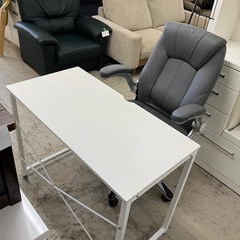 K2412-890 ワークデスク オフィスチェアセット ※バラ売...