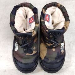 THE NORTH FACE キッズ スノーブーツ ヌプシブーティー 17cm カモフラージュ×ブラック ノースフェイス 子供用 札幌市 中央区 南12条の画像