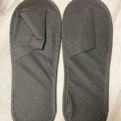 【新品】使い捨てスリッパ(黒)10足セットの画像