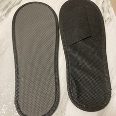 【新品】使い捨てスリッパ(黒)10足セットの画像