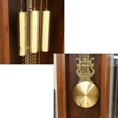 ホールクロック ウルゴス 高さ200cm 西ドイツ製 ウエストミンスターチャイム 柱時計 振り子式 分銅式 重錘式 機械式 2針 札幌市 清田区 平岡の画像