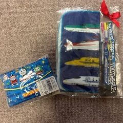 新幹線ハンカチと歯ブラシ、トーマスティッシュカバー