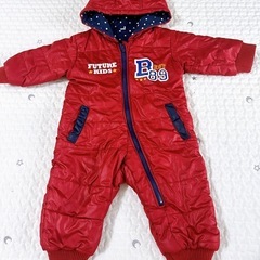 FUTURE KIDS 赤色 カバーオール の画像