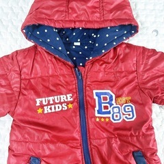 FUTURE KIDS 赤色 カバーオール の画像