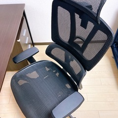 ニトリテーブル、オフィスチェア、デスクワゴン、ikea ランプセットの画像