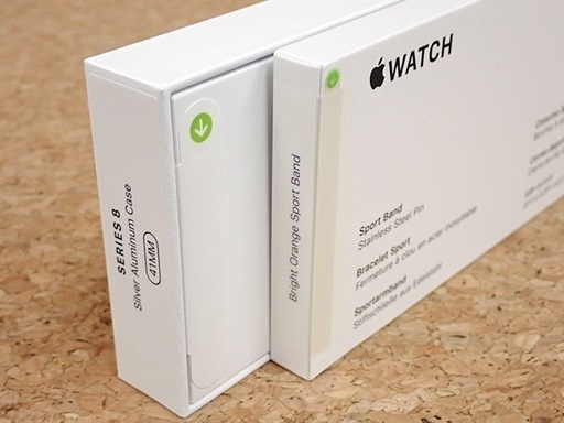 ‼️最終値下げ‼️【新品】Apple Watch Series8 GPSモデル 41mm シルバーアルミニウムケース と ブライトオレ