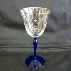 ☆SASAKI CRYSTAL ワイングラス 2客セット ペア 口径8.6cm 高さ19cm 酒器 ササキクリスタル ガラス製 食器 札幌 北20条店の画像