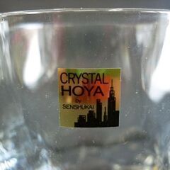 ☆HOYA CRYSTAL ロックグラス 5点セット オールドファッションドグラス 口径7.2cm 高さ9.6cm ホヤクリスタル 保谷 ガラス製 酒器 食器 札幌 北20条店の画像