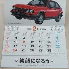 旧車イラストカレンダーの画像
