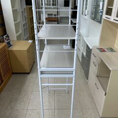 ★ジモティ割あり★  キッチンラック 白 H170×D40×W79.5 クリーニング済み TJ10393の画像