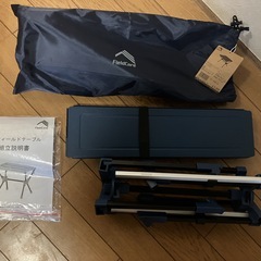 新品ワークマン　耐熱フィールドテーブル + アウトドアチェア2脚　アウトドア　運動会　バーベキューなどに。の画像