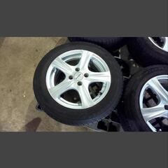 委託品　スタッドレス付き　LEBEN １５インチ アルミホイール 4穴 PCD100 6J ET40 ハンコック タイヤ 175/65R15 ２２年製 カローラフィールダー フリードの画像