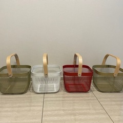 【取引中】IKEA リーサトルプ　収納ボックス　4つ