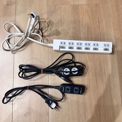 延長コード セット売り 3口×2 5口×1の画像