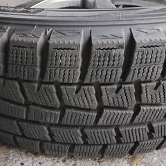 15インチアルミホイール＋スタッドレスタイヤ　185.65.15バリ山　４本セット 早い者勝ち！！の画像
