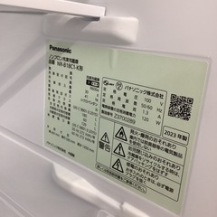 【1年保証】Panasonic  2ドア冷蔵庫 NR-B18C-K キズ有の画像