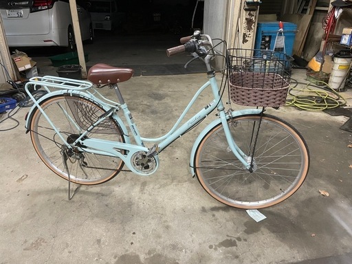 26インチ　6段変速付き　オートライト付き　マルイシ