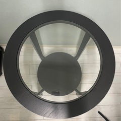 【IKEA】MALMSTA/マルムスタ サイドテーブル ブラックブラウン54 cmの画像
