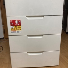 【受け渡し者決定】アイリスオーヤマ　ウッドトップチェスト　衣装ケ...