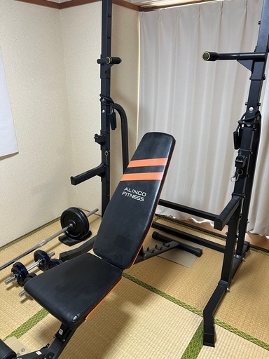 （商談中）WASAI(ワサイ) ハーフラック パワーケージ 懸垂マシン 懸垂/ベンチプレス/スクワット/ディップス 筋力トレーニング バーベルスタンド (MK780)