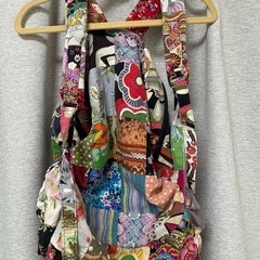 ハンドメイド風パッチワークリュックサックの画像