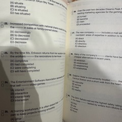 TOEIC文法問題集の画像