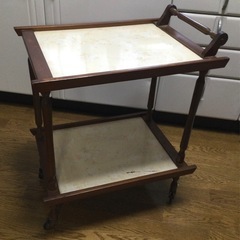 ※昭和レトロ※   ワゴン(花柄)　41.5cm × 59.5c...