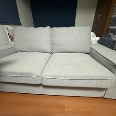 KIVIK 2人掛けコンパクトソファ USED ライトベージュ 引取の方値下げ可 KIVIK シーヴィク 2人掛けソファ, トレースンド ライトベージュ