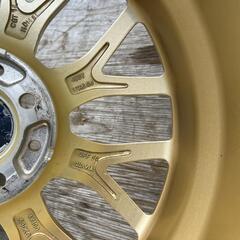 ユーロスポーツ タイプ815 ゴールド 16インチ 6.0J +48 +40 4H 100 BBS風 4本 Eurosport type815 ポテンザ RE003 POTENZA 165/50R16の画像