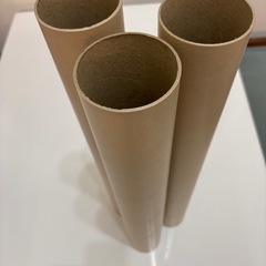 茶色の紙筒 3本セット 約60cmの画像