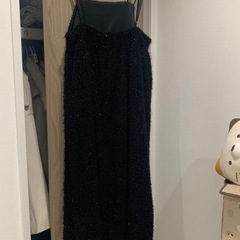 ラメシャギーフレアキャミワンピースの画像