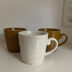 かわいいマグカップ　3つセットの画像