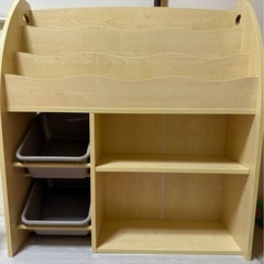 (受け取り内定者決定)1/5まで\最終値下げ/【極美品】絵本ラック