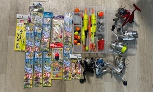 最終価格‼️釣竿6本 浮き 釣り道具