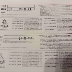 12/28使用期限　万葉倶楽部 プレミアムルーム 特別ご利用券  2枚セットの画像