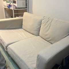 大幅値引！IKEA KARLSTAD ベージュ 2人掛けソファの画像